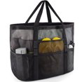thumbnail image 2 of Mesh Beach Bag Waterproof Sandproof - Large Tote Pool Bag for Women Vacation Essentials Beach Accessories Rose, 2 of 6