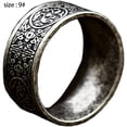 thumbnail image 2 of Dinheiro Anillo de acero inoxidable antigua 4 bestia guardiana, dragón, tigre blanco, suzaku, talla de basalto, 2 of 5