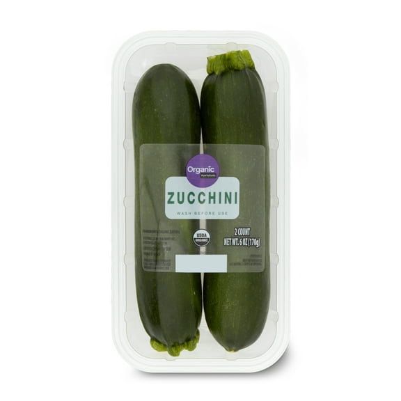 Fresh Organic Zucchini Squash, 2 Count