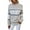 A-Beige221, variant on Womens Sweaters Christmas Snowflake Printed Sweaters Turtleneck Vintage Holiday Knitted Sweater Pullover Tops For Ladies