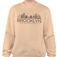 thumbnail image 2 of Skyline Brooklyn New York Sweatshirt Unisex X-Large Sand, 2 of 5