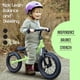 thumbnail image 4 of Banana Bike Bicicleta de equilibrio Lava Sport LT - Bicicleta ligera para niños y niñas de 2 a 5 años - Aluminio, neumáticos EVA - Manillar y asiento ajustables - Verde, 4 of 5