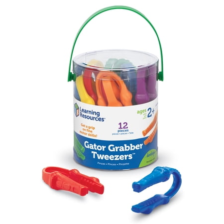 Learning Resources Gator Grabber Tweezers, Fine Motor Skills, Ages 2+