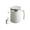 White#0, variant on Stainless Steel Mug with Lid and Spoon 500ml Portable Coffee Cup for Home Office Travel 304 Stainless Steel Insulated Drinking Cup with Folding Spoon Storage Gray