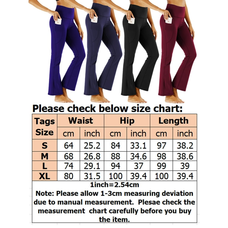 Frontwalk Bootcut Yoga Pants with Pockets for Women High Waist Workout  Bootleg Pants Tummy Control, Work Pants for Women 