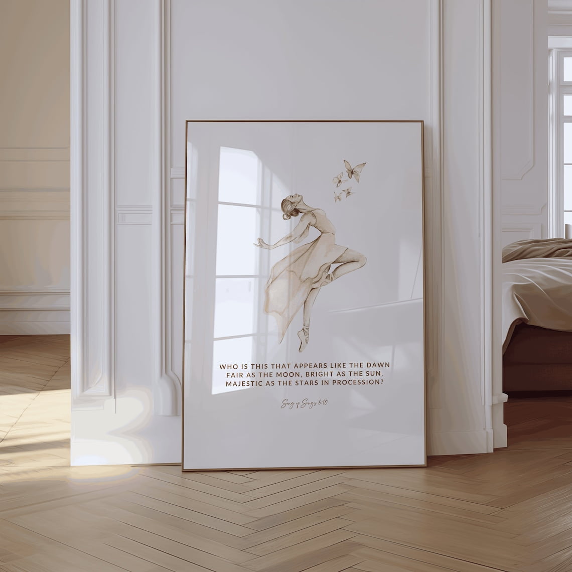 Song Of Songs Scripture Girls Bedroom Wall Art Description Nursery Gift Ideas Ballet