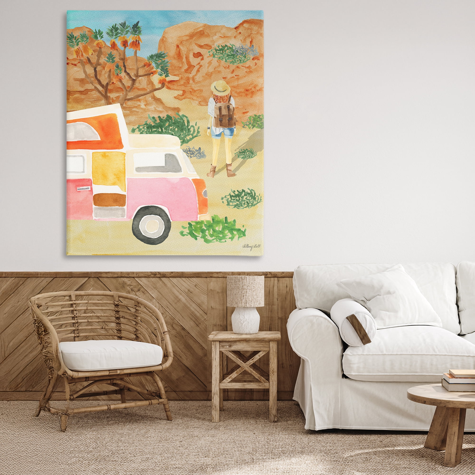 Stupell Industries Mojave Desert Road Trip Canvas Wall Art, design by Hillary Holt
