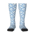 thumbnail image 2 of Picia Women Crew Soft Moisture-wicking Socks Daisies Flowers Pattern Design Cotton Socks, One Size fit All, 2 of 9