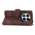 thumbnail image 5 of For Xiaomi Redmi Note 14 Pro 4G Case Flower Pattern PU Leather Wallet Phone Cover with Strap - Light, 5 of 5