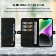 iPhone 13 Pro Max Wallet case 【RFID Blocking】【Slide Pocket Slot】,Credit