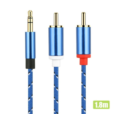 EEEkit 3.5MM Male To 2 RCA Female Jack Stereo Audio Cable Y Adapter for iPhone,iPod,iPad,MP3,Tablets,HIFI Stereo System,Computer Sound, (Best Hifi Speaker Cable)