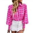 thumbnail image 2 of Camisas Con Cuello Abotonado,Camisa De Manga Larga Con Estampado De Linterna Larga Para Mujer Camisa Con Botones Para Mujer Diseño Fácil De Usar, 2 of 6