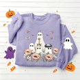 thumbnail image 5 of Meichang Womens Halloween Sweatshirt Ghost Graphic Crewneck Pullover Fall Casual Long Sleeve Holiday Sweatshirts, 5 of 5