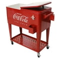 thumbnail image 6 of Leigh Country CP 98126 Metal 80 Qt. Coca-Cola Outdoor Patio Cooler with Tray - Red, 6 of 6