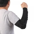 thumbnail image 7 of Long Elbow Pads Sleeve Breathable Soft Arms Cover Protector Outdoor Basketball Sportswear Accessories，Black#02, 7 of 7