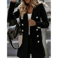 thumbnail image 5 of Turilly Womens Jackets Ladies Woman Artificial Wool Elegant Blend Coat Slim Female Long Coat Outerwear Jacket, 5 of 9