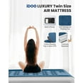 iDOO Twin Size Air Mattress, Inflatable air Bed with Builtin Pump, 2