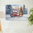 thumbnail image 2 of Santa is Coming Chihuahua Merry Christmas Xmas Noel Truck Tree Horizontal Matte Canvas Poster Dog Lover Gifts Idea Wall Art Home Decor - 02023, 2 of 5