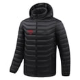 thumbnail image 1 of Ceisia Men's Hooded Zipper Closure Solid Color Gift Casual Style Outerwear - Nylon-Spandex for Daily & Outdoor Wear, 1 of 8