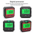 thumbnail image 4 of Level Box Protractor LCD 490° Levels Gauge Mini Bevel Gauges with Magnetic Base Electronic Universal Angle Protractors Black/Type 2, 4 of 4