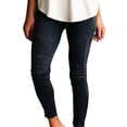 thumbnail image 1 of Pantalones vaqueros ajustados tipo jegging para mujer, de mezclilla, ajustados, de tiro medio, elásticos, informales, a la moda, cómodos, hasta el tobillo., 1 of 4
