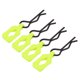thumbnail image 5 of 4 Uds. Hebillas de Clips de carcasa de cuerpo de Metal para accesorios de piezas de coche de Control remoto 1/10 RC (amarillo verde), 5 of 8