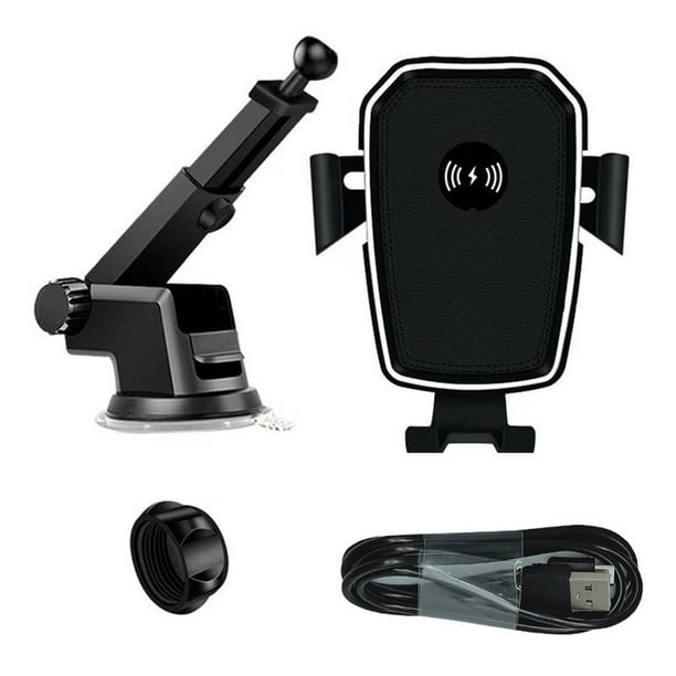 Soporte 2 en 1 del soporte del cargador del coche de la carga inalámbrica rápida para el soporte del teléfono inteligente automático del teléfono celular sidaley EL0982-01B