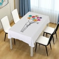 thumbnail image 4 of Yayeee Tablecloths 60" x 90" Rectangle Wrinkle Resistant Party Table Cover, Colorful Flower, 4 of 8
