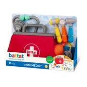 Battat Mini Medic Doctor Plastic Play Set with 10pcs and Storage Bag, Toddler and Preschool Toys