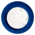 thumbnail image 2 of NeuType 24" Velvet Round Wall Mirror Modern Accent Mirror Decorative Mirror,Green, 2 of 7