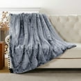 thumbnail image 4 of Home Soft Things Heavy Faux Fur Throw - Black - 50" x 60", 4 of 10