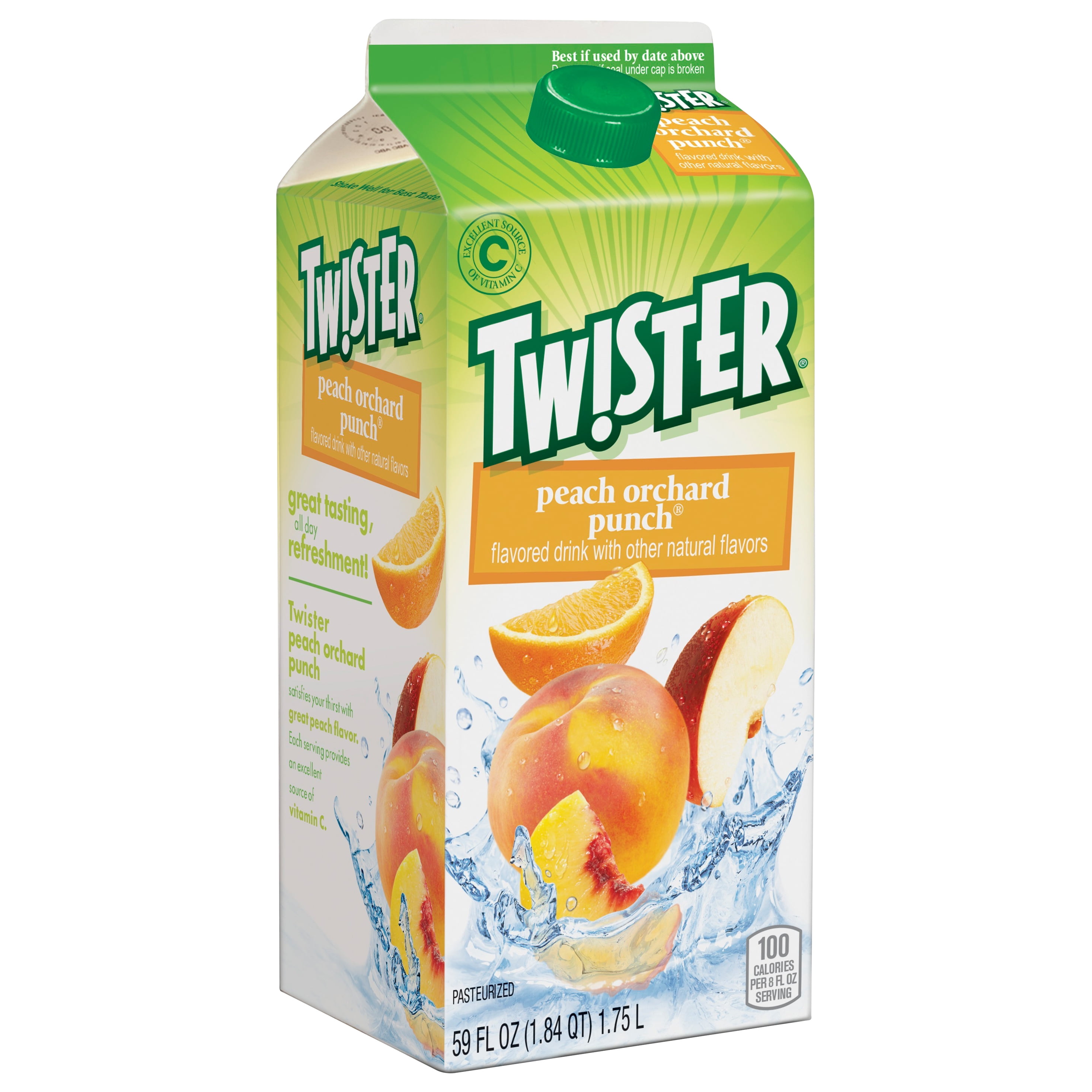 Twister Peach Orchard Punch Flavored Juice Drink, 59 fl oz