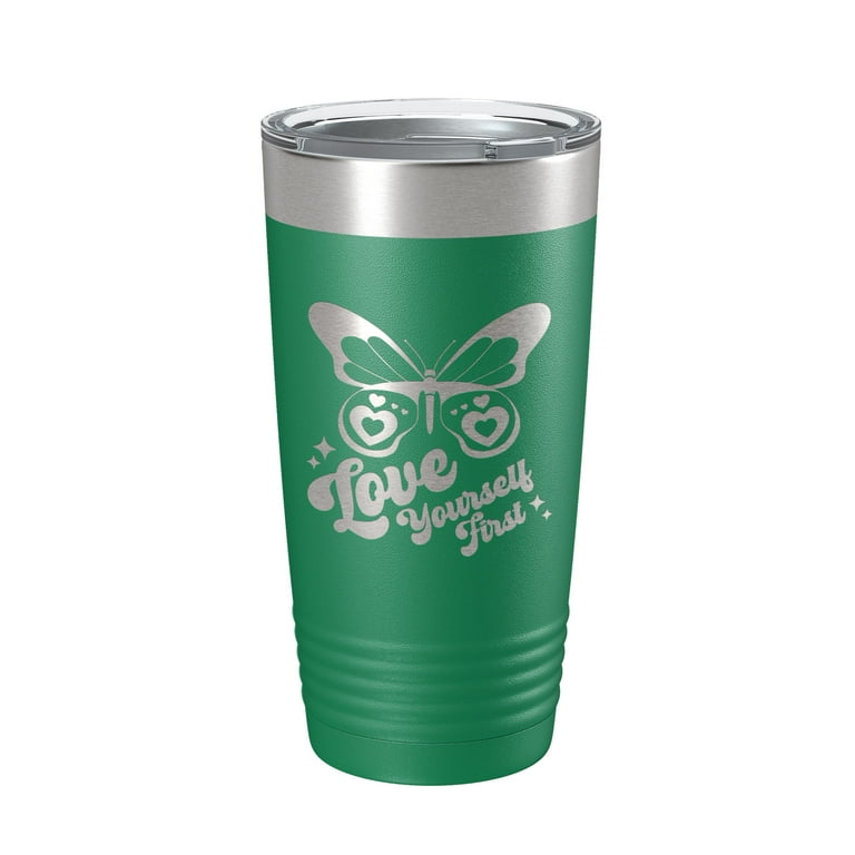 Insulated Stainless Steel Mug Engraved with Initial