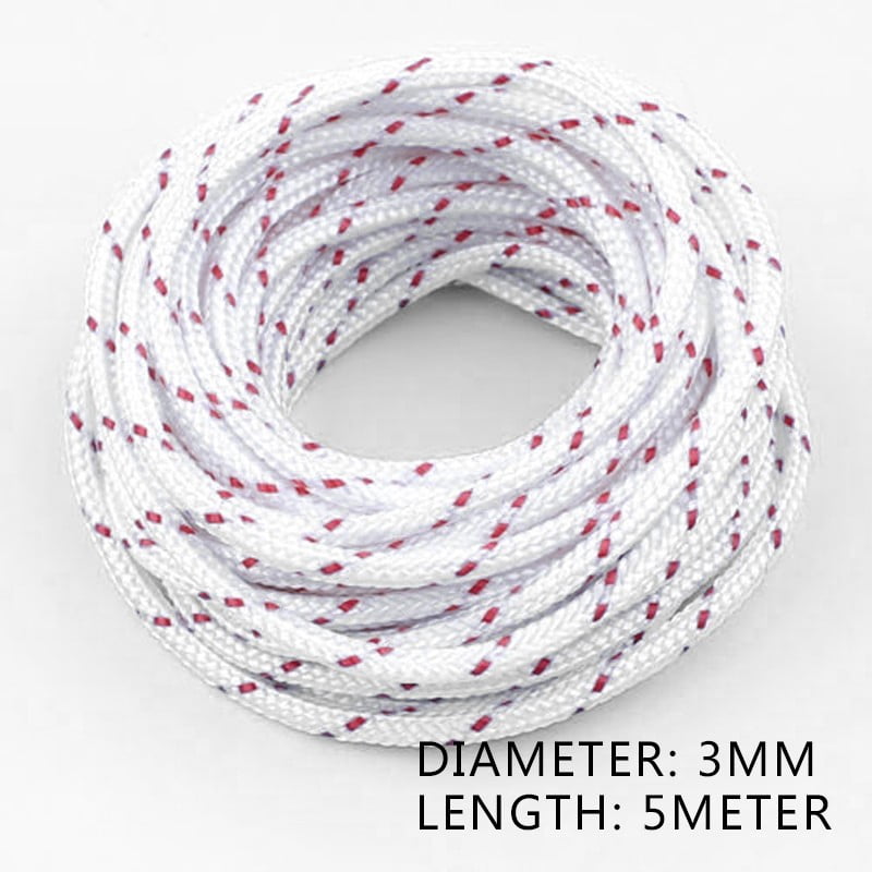 1* 3mm Recoil Starter Rope Pull Cord 5M Rope For Stihl Homelite Echo