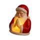 thumbnail image 5 of Escultura de resina con luz nocturna de oración navideña, decoración navideña Figura de Papá Noel, 5 of 9