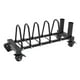 thumbnail image 4 of Organizador de soporte para barra y plato de barra, estante de almacenamiento portátil y resistente para equipos de gimnasio comerciales y domésticos. Ruedas giratorias S, 4 of 8