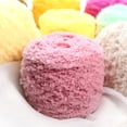 thumbnail image 2 of Nvzi Hilo de ganchillo, 100 g por rollo, 1 rollo, material poliéster, ideal para hacer toallas, suéteres, mantas y manualidades. Hilo duradero para proyectos de ganchillo con uso versátil, rosa., 2 of 5