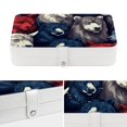 thumbnail image 4 of American Flag Pu Leather Decorative Box with Removable Compartment, Portable Bracelet Holder, Necklace Organizer, and Storage Box, 4 of 6