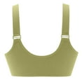 thumbnail image 3 of DuoJiaJ Women Casual Adjustable Breathable Top Bra Underwear Without Steel Ring Gathering Plus Size Bras Green, 3 of 5