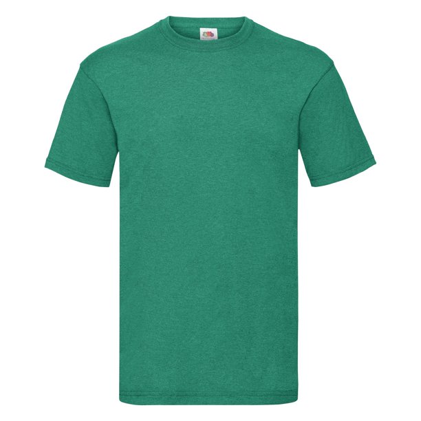 Fruit Of The Loom - Camiseta Básica de manga corta modelo VALUEWEIGHT - Hombres (Verde Vintage Jaspeado)