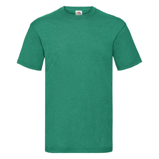 Fruit Of The Loom - Camiseta Básica de manga corta modelo VALUEWEIGHT - Hombres (Verde Vintage Jaspeado)