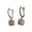 Gold, variant on Comfortable Copper Square Studs With Zircon Accent Comfort Fit
