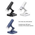 thumbnail image 2 of Mistaha Portable Digital Microscope with 50-1000X Magnification, 100W High Definition, 1080P Imaging, 8 LED Lights, Angled Folding Bracket, USB Connectivity, MAC & Android Support - White, 1MP,, 2 of 6