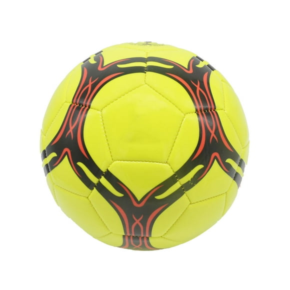 Eigraketly Balón de fútbol para entrenamiento: resistente al desgaste y portátil, adecuado para todas las edades, balón de fútbol oficial Deportes y aire libre amarillo espesado tipo 4