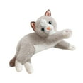 thumbnail image 3 of Juguete realista para gatos, muñeco de gato abrazable, gatito de peluche realista para niños Raíz de loto blanca, 3 of 9