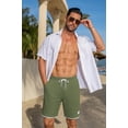 thumbnail image 3 of COOFANDY Mens Shorts Casual Summer Beach Sweat Shorts Classic Fit Stylish Cotton Dress Shorts with Pockets, 3 of 6
