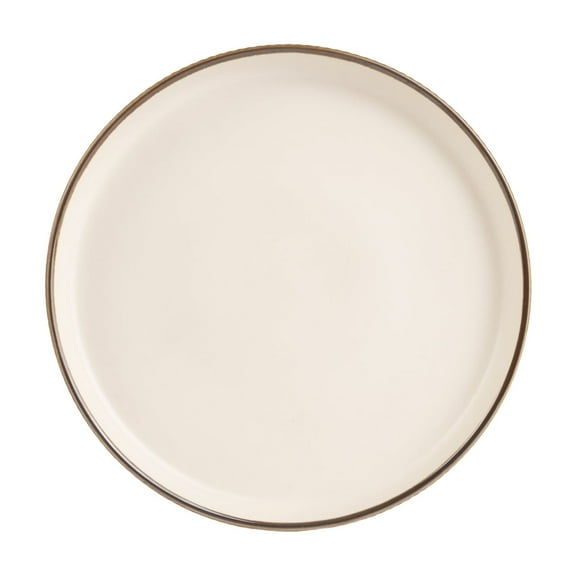 Thyme & Table Aden Ceramic Salad Plate Cream with Bronze Rim