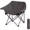 Black, variant on Naturehike Foldable Camping Chair Can bear 110 kg Fishing Chair Portable folding chair With armrest and two pockets, Black