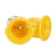 thumbnail image 4 of E27 a 2E27 portalámparas convertidor enchufe divisor adaptador bombilla Base (amarillo, 4 of 5