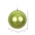 thumbnail image 3 of Vickerman Boules Tourbillonnantes 6 Pouces en Vert Lime Mat/paillettes (Ensemble de 3), 3 of 3